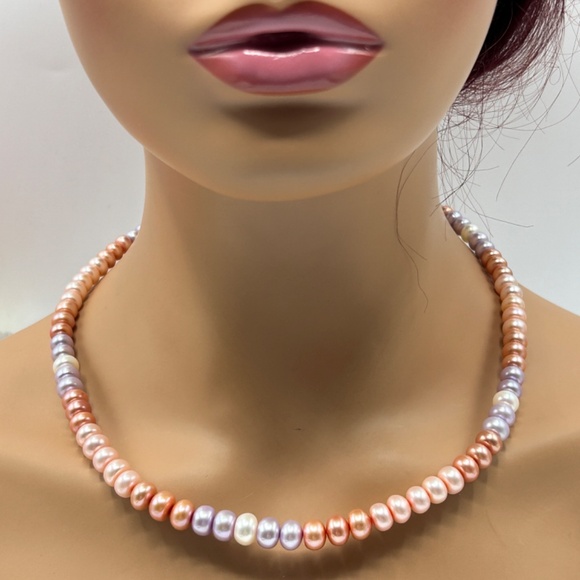 Honora Multicolor Pearl Necklace Bracelet & Earring Set with Box - Picture 4 of 6